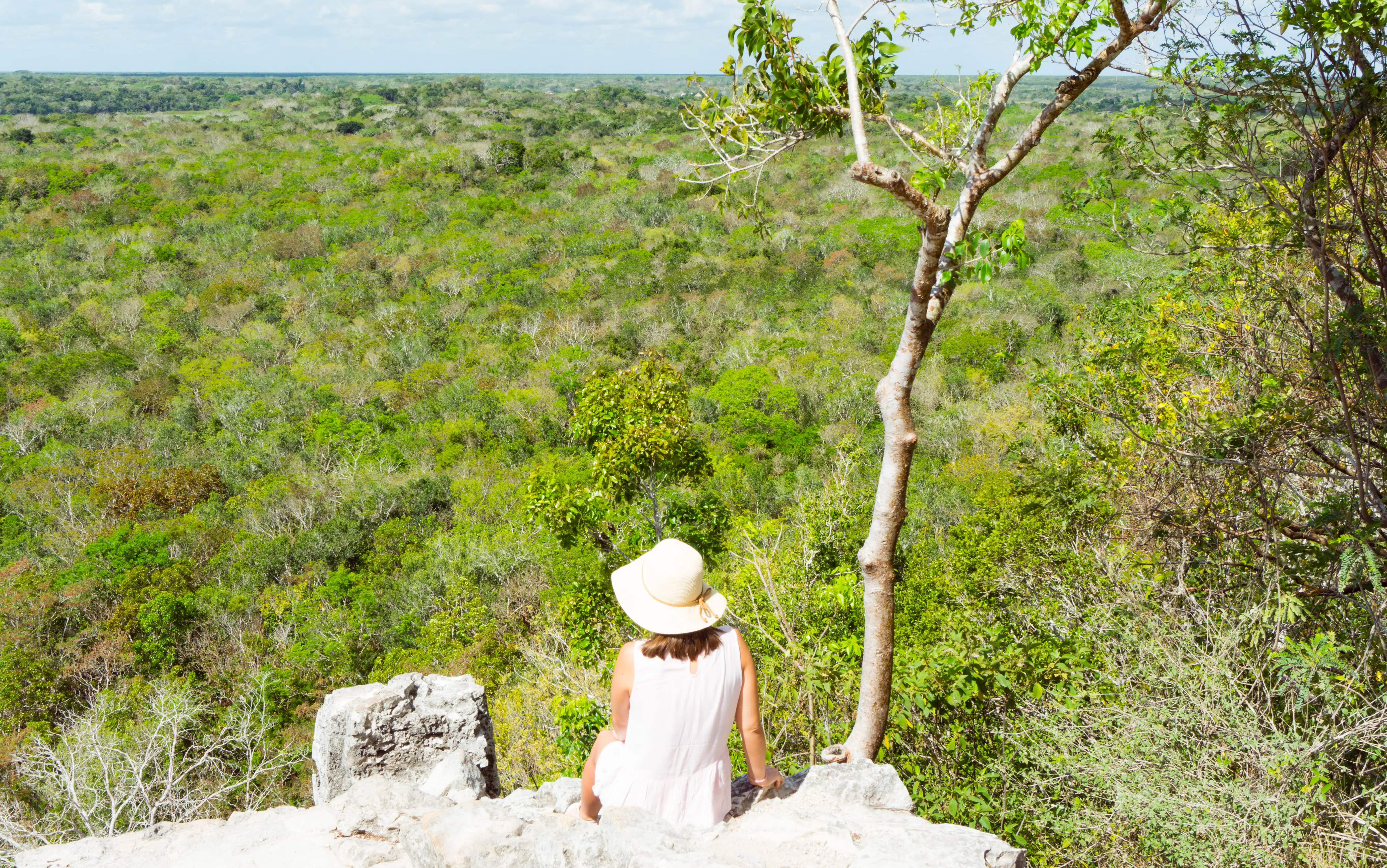 Coba_Maya Stätte_Pyramide_Person