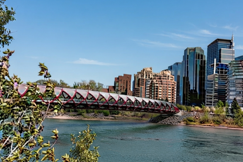 Calgary Sehenswürdigkeiten Peace Bridge