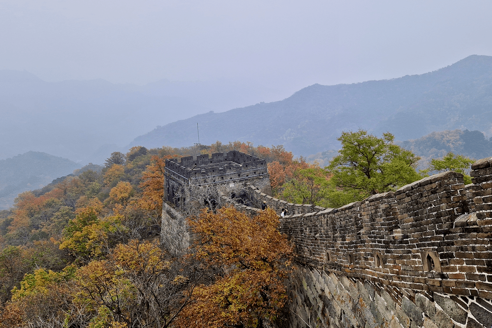 Ausflug Chinesische Mauer Herbst