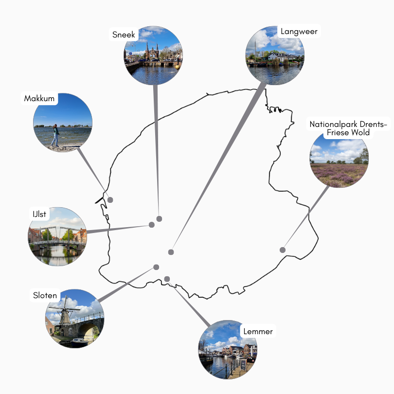 Friesland Niederlande Karte