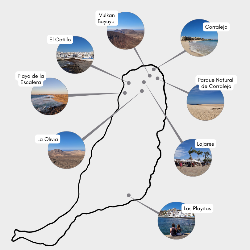 Fuerteventura Sehenswürdigkeiten Karte