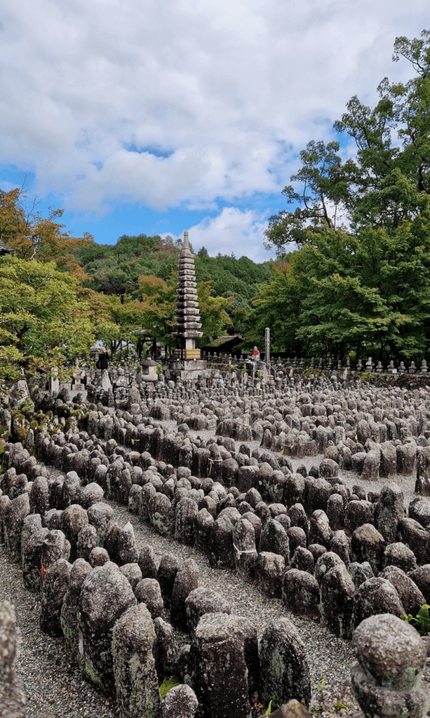 Adashino Nenbutsuji Tempel Statuen