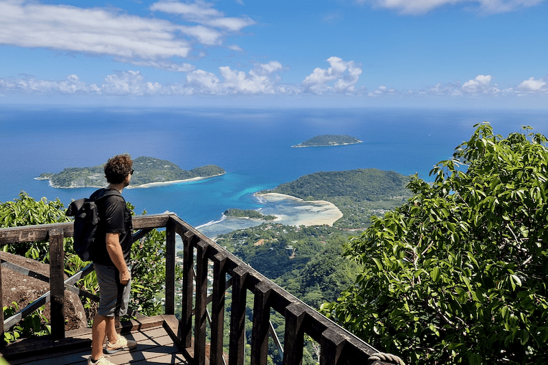 Mahe Morne Blanc Trail Aussicht
