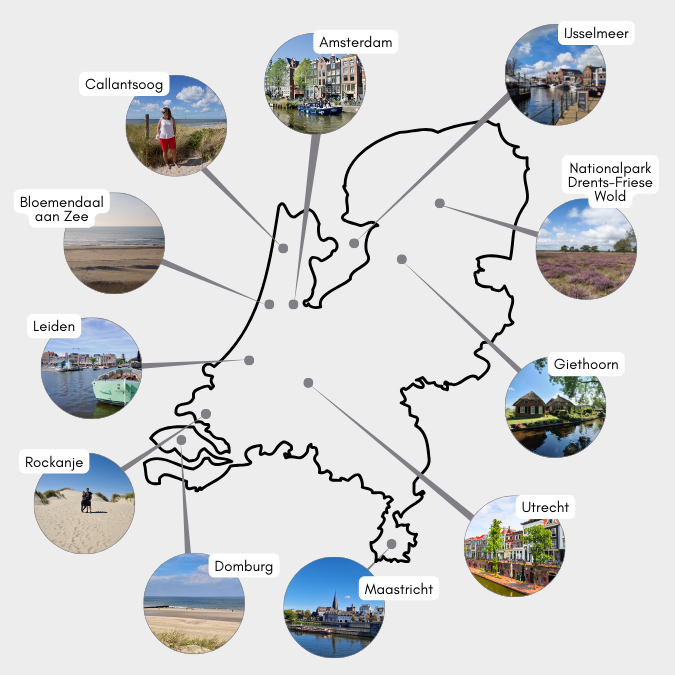 Niederlande Sehenswuerdigkeiten Karte