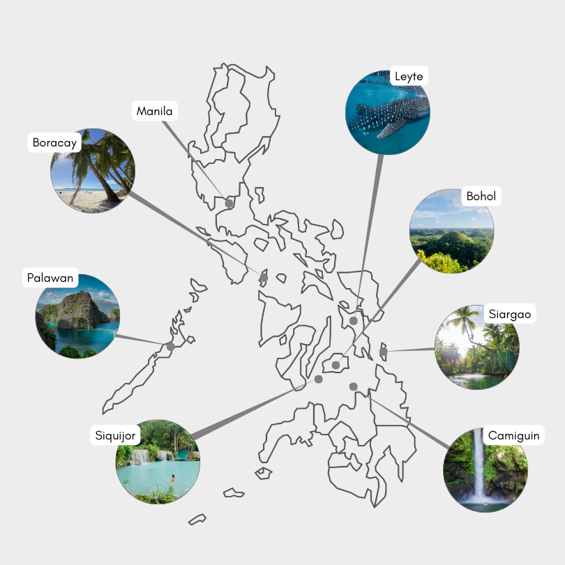 Philippinen Sehenswürdigkeiten Karte