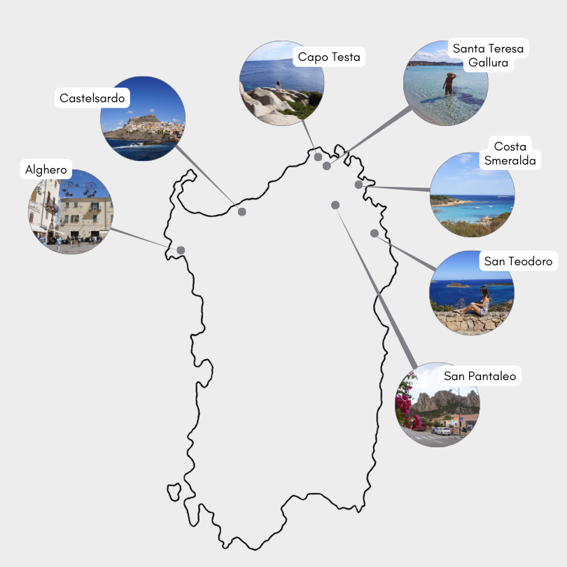 Sardinien Sehenswürdigkeiten Karte