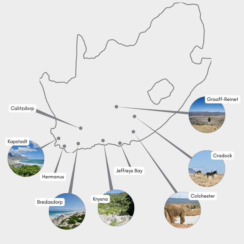 Garden Route Karte