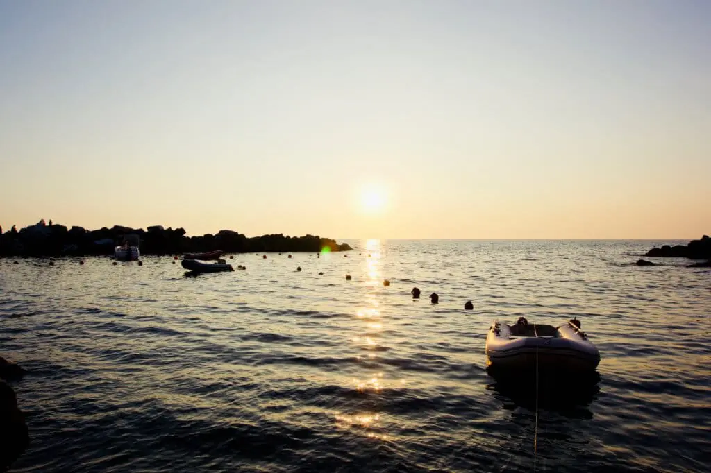 Riomaggiore Sonnenuntergang