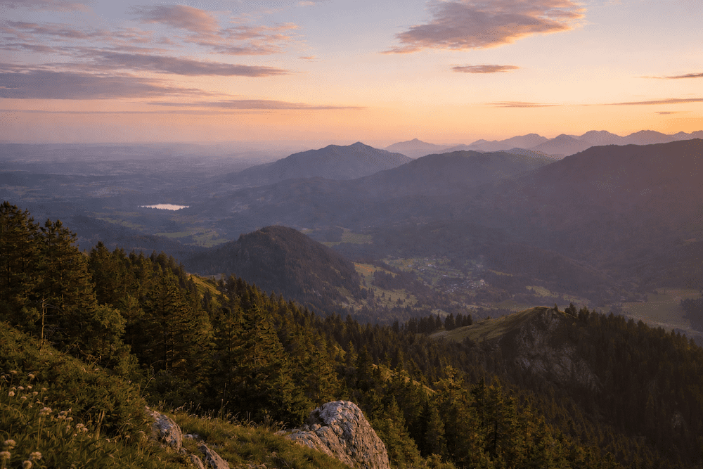 Allgäu Grünten Gipfelkreuz Aussicht
