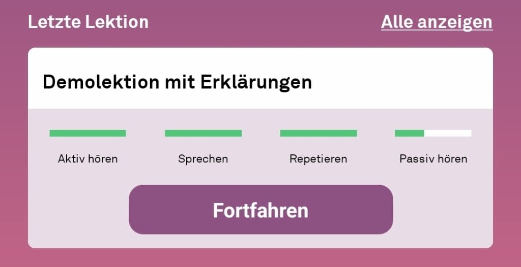 Birlingo Lektionen