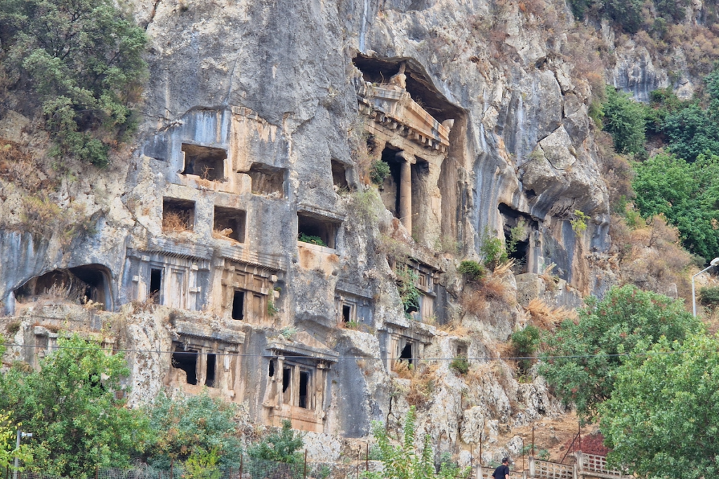 Fethiye Sehenswürdigkeiten Lykische Felsgräber