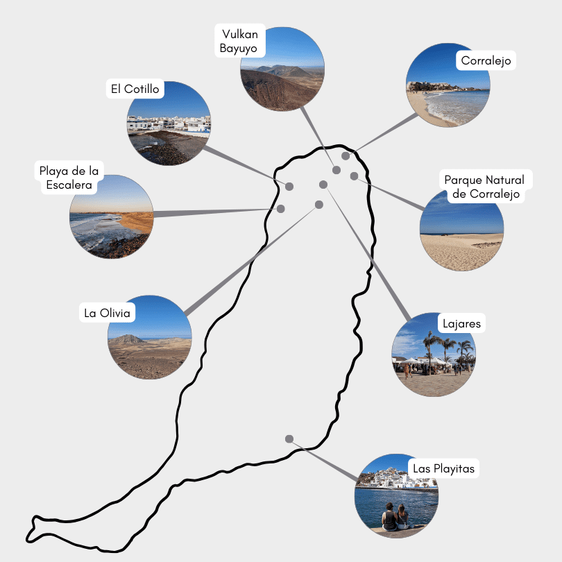 Fuerteventura Sehenswürdigkeiten Karte