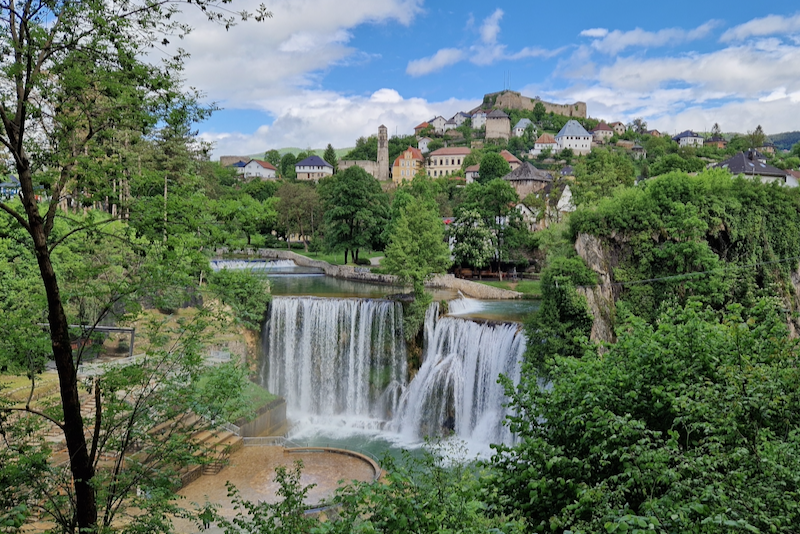 Jajce Pilva Wasserfälle