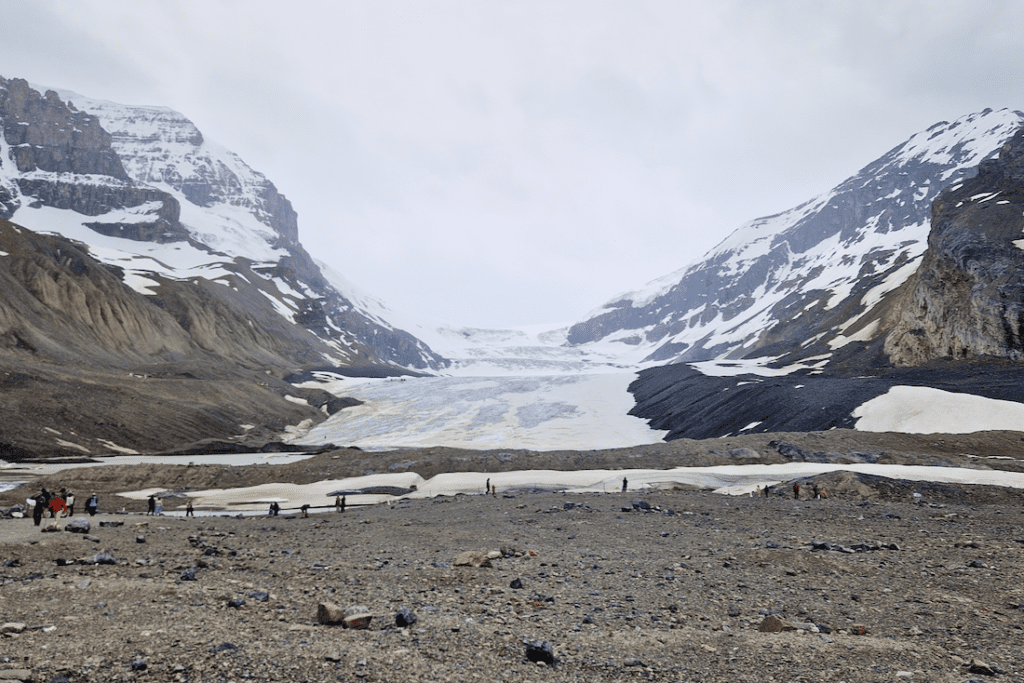 Icefields Parkway Toe of the Athabasca Glacier
