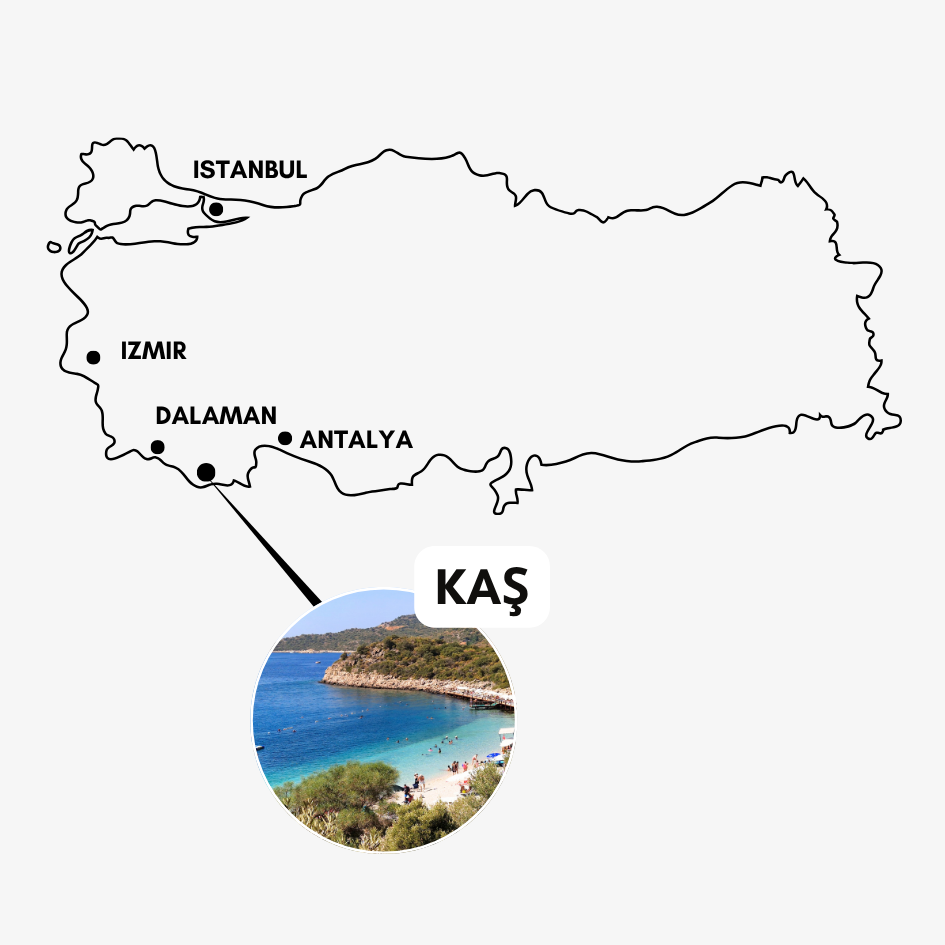 Kas Türkei Karte