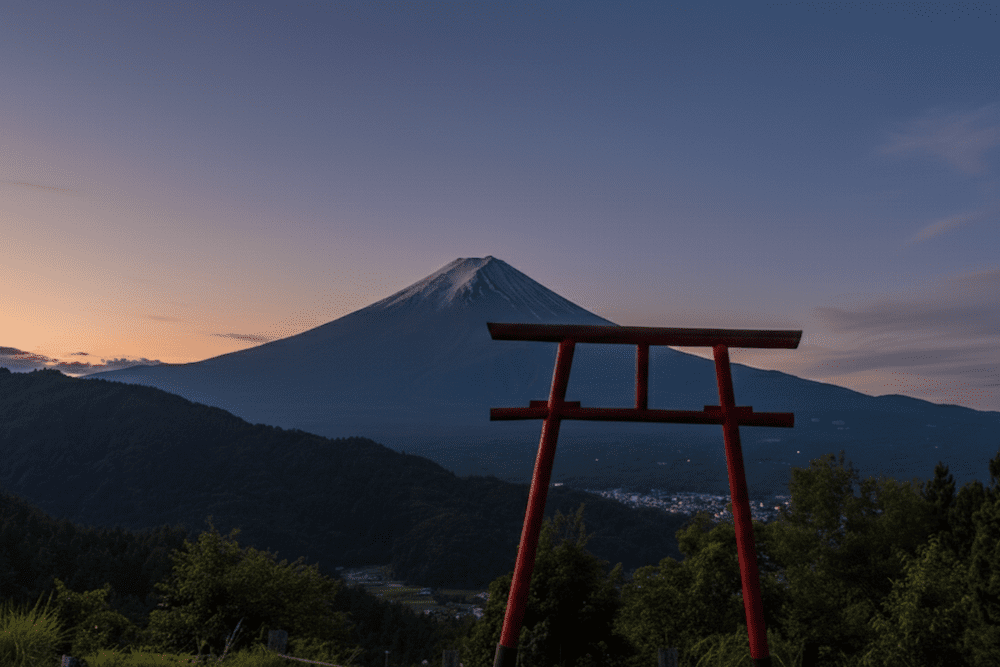 Kawaguchiko Sehenswürdigkeiten Tenku no Torii
