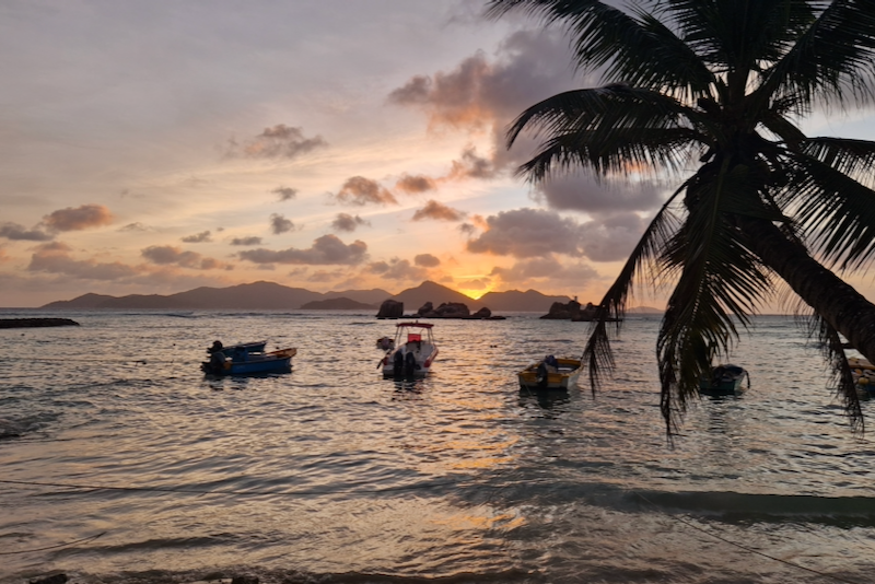 Anse Réunion Sonnenuntergang