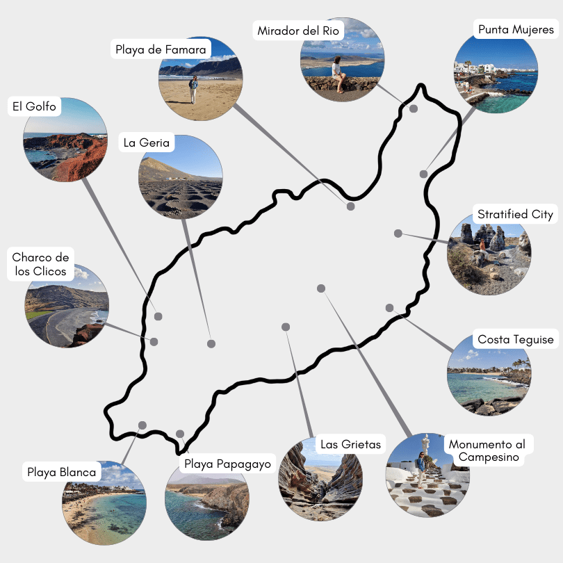 Lanzarote Sehenswürdigkeiten Karte