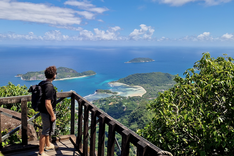 Mahe Morne Blanc Trail Aussicht