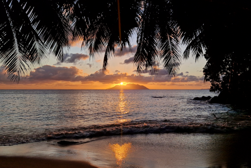 Mahe Sunset Beach Sonnenuntergang