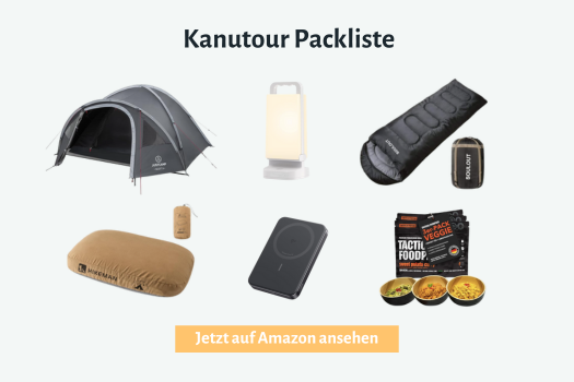 Packliste Kanutour Schweden