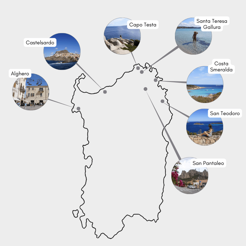 Sardinien Sehenswürdigkeiten Karte