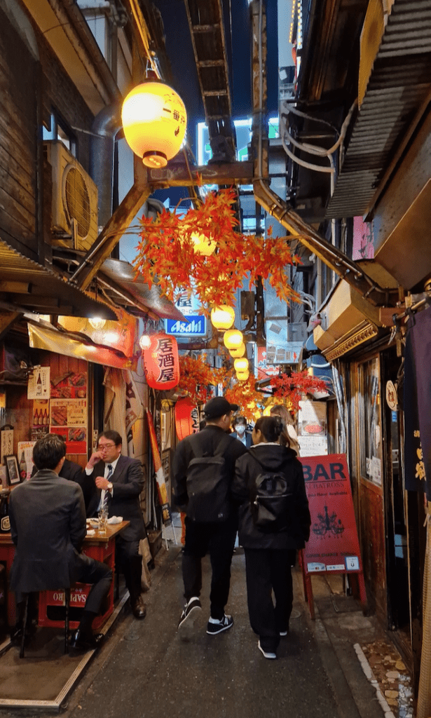 Tokyo Sehenswuerdigkeiten Omoide Yokocho Memory Lane Abend