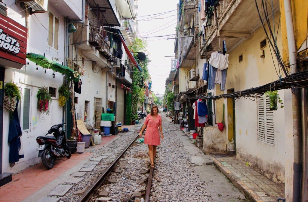 Vietnam Hanoi Train Street